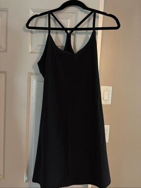 Classic Black Strappy/Athletic Slip Dress Outdoor Voices